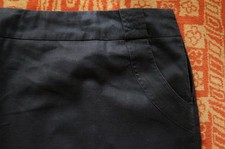 Promod Baumwoll-Leinen-Rock, Größe XL, Schwarz