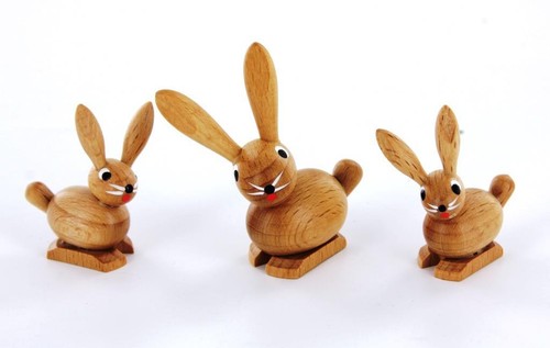 Osterhase hase aus holz - osterhase,