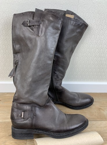 Damen 38 lederstiefel - damen, gr.
