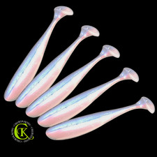 5x 6,8cm Shad UV Gummifisch