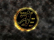 LED Schild Handball Ball