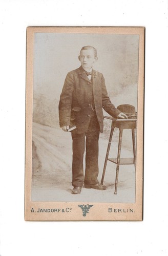 Cdv foto feiner junge - feiner, berlin