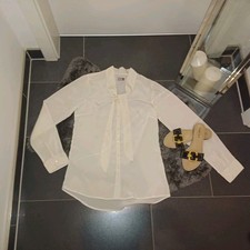 Neu blusenshirt M 38 40 Creme elegant bluse Lady Style TopZustand