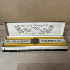 L. & C. Hardtmuth Koh-I-Noor 8 Bleistifte 1500/HB Papier Box Vintage -30/40er