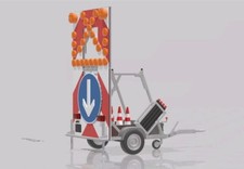 FAHRBARE ABSPERRTAFEL VSA-FEUERWEHR 1:87 H0