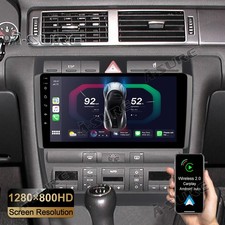 2+32G Carplay Android13 Autoradio GPS WIFI Für Audi A6 4B2 4B5 C5 1997-2005 1Din