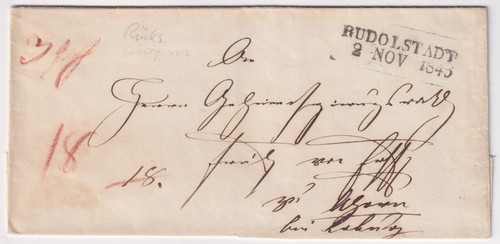 Vorphilatelie brief mit ra2 - vorphilatelie,