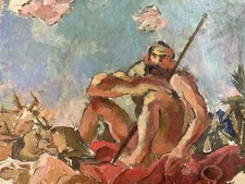 Schönes Gemälde Porträt Öl