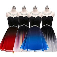 Edel Abendkleider Cocktailkleid Brautjungfern Ballkleid Kurz Host Kleider 34-52