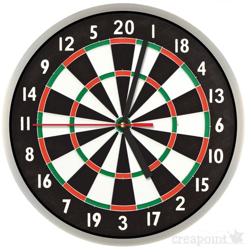 202 wanduhr dartscheibe - wanduhr,