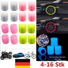 8/16 Universelle Leuchtend Fluoreszierende Ventilkappen Abdeckung für Autoreifen