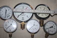 6 Stück Manometer bar Heizung Sanitär Konvolut Honeywell Braukmann Empeo VDO