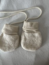 Engel Handschuhe Größe 1 weiß Schurwolle Wolle