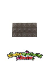LEGO 15 x Basisplatte Bauplatte transparent schwarz Trans-Black Plate 1x1 3024