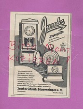SCHWENNINGEN, Werbung 1939, Jauch & Schmid Jundes Arbeitszeit-Kontroll-Apparate