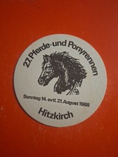 Bierdeckel 1988 Pferderennen