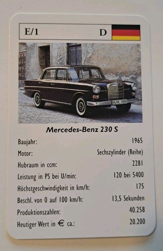 Mercedes benz 230 1 - 230, s