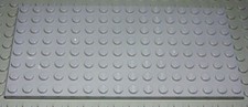 lego plate 8x16 new grey