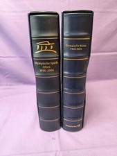 2 Briefmarken Alben Deutsche Post Olympische Spiele /Regal73.4