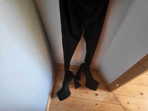 High heel stiefelhose - high,