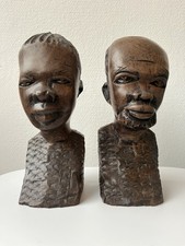 Afrikanische Skulpturen aus Teakholz  Gew.1kg Pro Figur Höhe 20cm