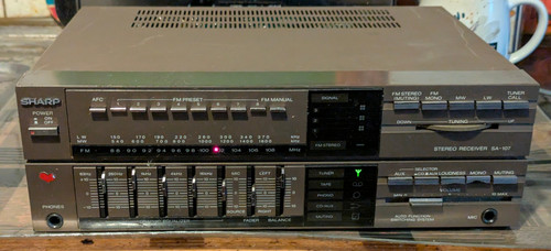 Sharp 107 tuner verstarker - sharp,