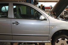 TÜR Vorn Rechts ( 4/5 Türer ) Skoda Fabia 1.4 16V 6Y Farbe Grau ( 9151 )