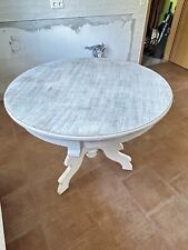 Esstisch rund 90cm weiß im shabby Look