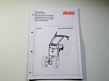 Ersatzteilliste Hako S Variette (3637) Original Hako Hausdruckerei