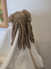 Puppenperücke blond Gr 10 /