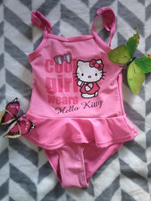 Süßer HELLO KITTY  Girly - Badeanzug  Fb . Pink  Gr . 92 / 98  TOP !