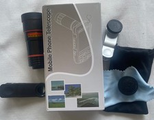 Handy Phone Telefon Fon Objektiv Set Zoom und Weitwinkel