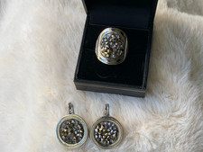 Set - Dyrberg/Kern - Ring - Gr. 3  und Ohrringe - Odette - Farbe silber 