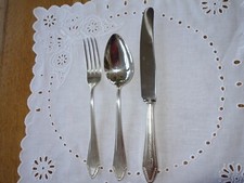 Besteck versilbert 3-teilg DEP 90 ALPACCA gepunzt, Marke , gut erhalten
