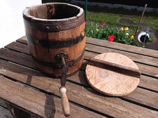 Butterfass aus holz - butterfass, antik