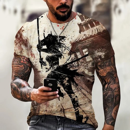 Coole samurai shirts 3d - samurai, t-shirts