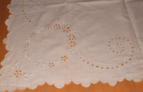 Alte antike tischdecke - alte,