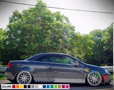 Aufkleber Sticker Streifen Kit für Volkswagen Eos TSI FSI Karosserie Unterlinie R Badge Felge