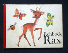 DDR Kinderbuch - Rehbock Rax - W. Krumbach E. Baarmann - 1975 Pappbilderbuch