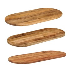 Oval Tischplatte Holz Platte