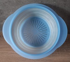TUPPERWARE ♔ Go Flex ♔ Mini-Max ♔ Faltsieb ♔ Klappsieb ♔ blau ♔ 23 cm ♔ RARITÄT