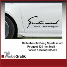 Peugeot Sports Mind Aufkleber Peugeot  Logo Sport Löwe 206 207 #418