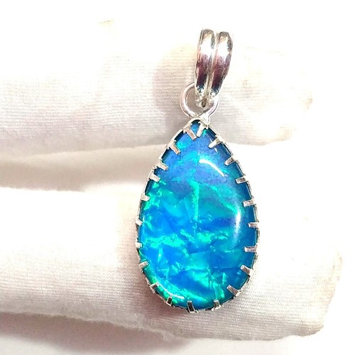 Handgefertigter blauer opal - blauer,