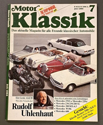 Motor klassik 1986 - klassik, 7/1986,