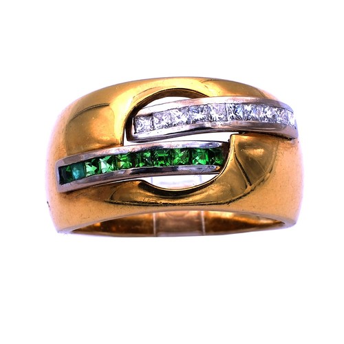 Smaragd diamant ring als - smaragd,