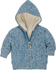 Kinder Winter Strickjacke Innen Fleece 850113 blau 74-92 Kapuze Schnitzler