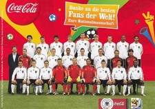 DFB Deutschland Mannschaftsbild Mannschaftskarte Mannschaftsfoto 2010
