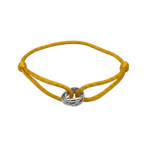 Trinity kordelarmband silber - kordelarmband,