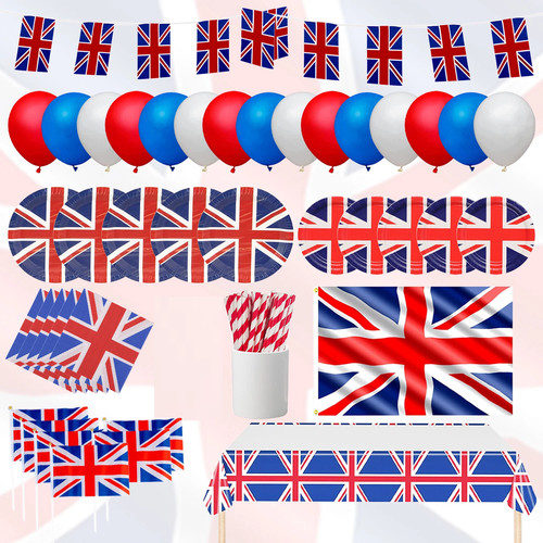 Union jack party deko geschirr - union,
