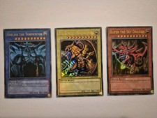 Yu-Gi-Oh! 3er-Set Götter Karten Ultra Rare Obelisk, Slifer, Ra LC01 In EN